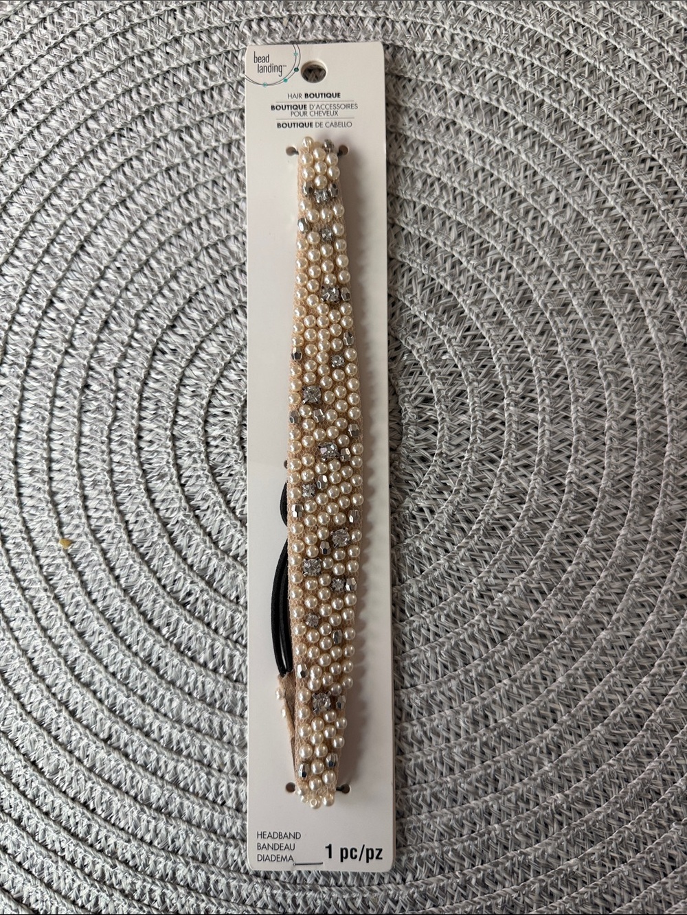 Pearl Beaded Headband -